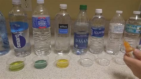 testing bottled waters for acidity|water ph test youtube.